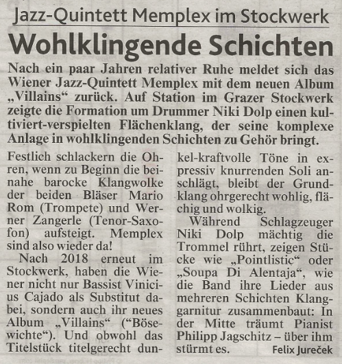 Concert Review Graz in the Kronenzeitung