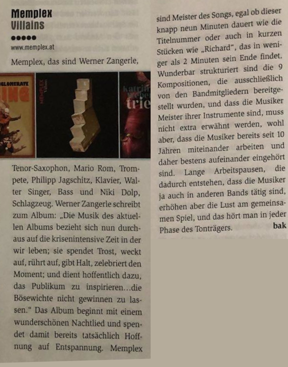 „Villains Review im Concerto Magazin